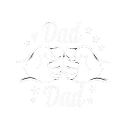 father's day dad hands fistbump SVG PNG design with hand-drawn style, an uplifting message