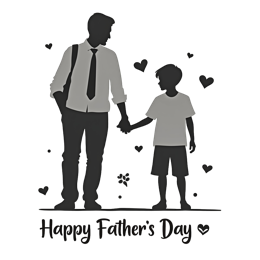 fathersday silhouette shirt SVG PNG design
