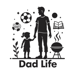dad life family SVG PNG design with bold lettering