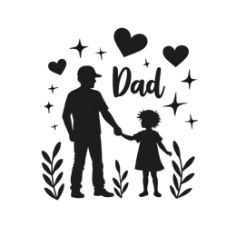 dad child hearts SVG PNG design
