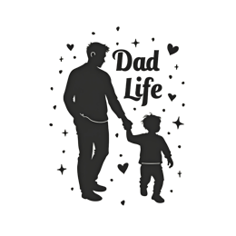 dad life parenting shirt SVG PNG design with bold lettering