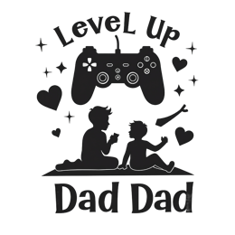 children levelup shirt SVG PNG design with bold lettering