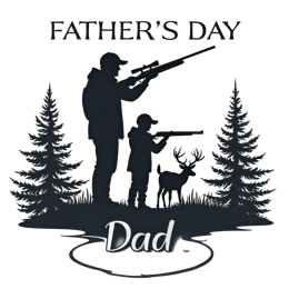 father'sday father son hunting SVG PNG design with bold lettering