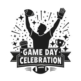 game day celebration SVG PNG design with bold lettering