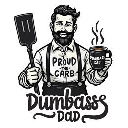 proud dumbass dad shirt SVG PNG design with clean design elements