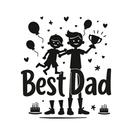 bestdad celebration SVG PNG design with bold lettering