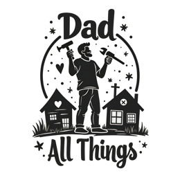 day dad tools homes SVG PNG design with bold lettering