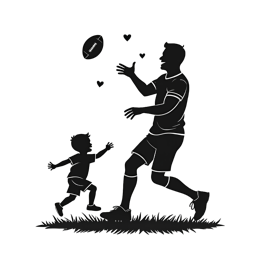 father son play SVG PNG design