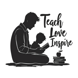 teach reading inspire SVG PNG design with hand-drawn style
