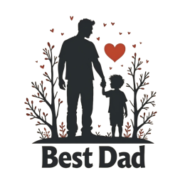 day best dad love SVG PNG design with bold lettering