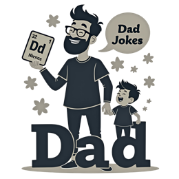 dad jokes fatherhood SVG PNG design with bold lettering, red and cream floral elements