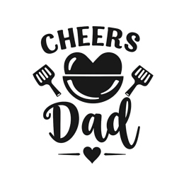 father'sday cheers SVG PNG design with bold lettering