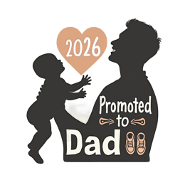 fatherhood promotedtodad SVG PNG design with bold lettering