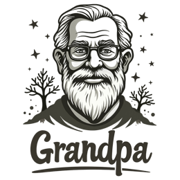 grandpa portrait shirt SVG PNG design with bold lettering