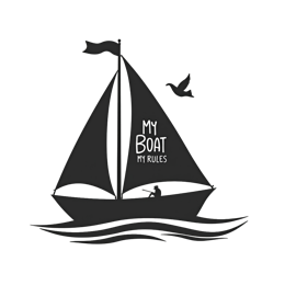 sailing boat SVG PNG design with bold lettering