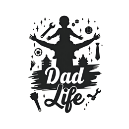 dad life activity SVG PNG design with bold lettering