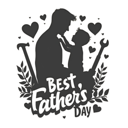 day best SVG PNG design with bold lettering, black floral elements