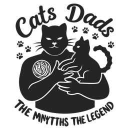 cats dads SVG PNG design with bold lettering