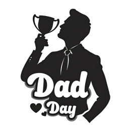 day trophy expression SVG PNG design with bold lettering