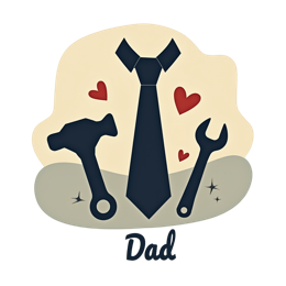father's day tools love SVG PNG design with bold lettering