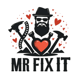 mr fix it hearts shirt SVG PNG design with bold lettering, an uplifting message
