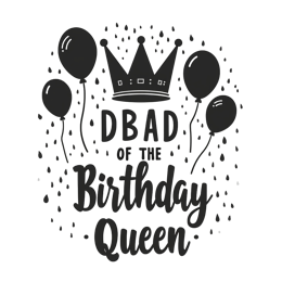 birthday balloon SVG PNG design