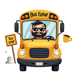 bus driver fun SVG PNG design with bold lettering