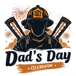 fathersday celebration fireworks SVG PNG design with bold lettering