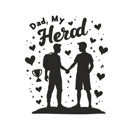 dad heros handshake SVG PNG design
