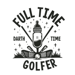 golf baby shirt SVG PNG design with bold lettering