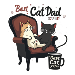 quotes cat dad SVG PNG design with bold lettering