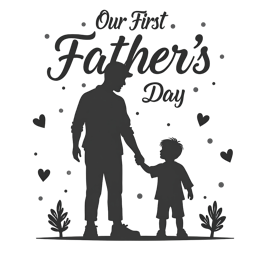 first father son SVG PNG design