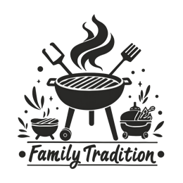 grilling family tradition SVG PNG design with bold lettering
