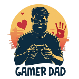 gamer dad controller shirt SVG PNG design with bold lettering