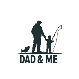 fishing dad and me shirt SVG PNG design