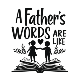 fathers day words kids shirt SVG PNG design with hand-drawn style
