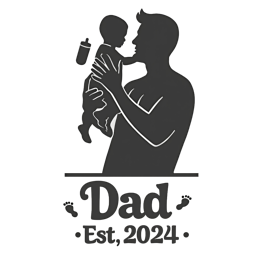 dad baby SVG PNG design with bold lettering