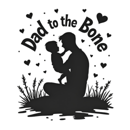 dad silhouette love shirt SVG PNG design