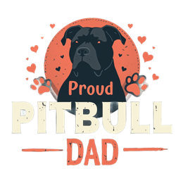 proud pitbull dad SVG PNG design with bold lettering