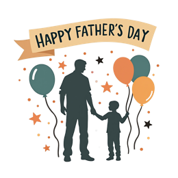 fathersday balloons SVG PNG design