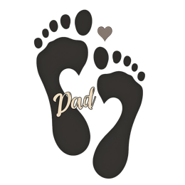 father footprints SVG PNG design