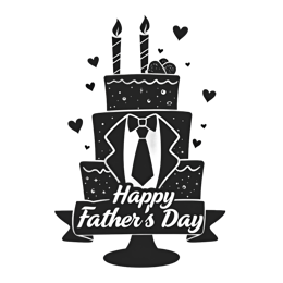 fathersday cake SVG PNG design