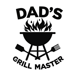 barbecue grill master SVG PNG design with bold lettering