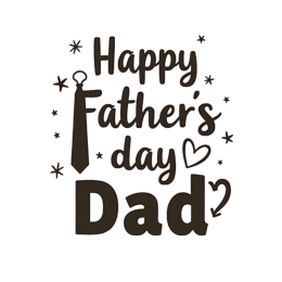 dad greeting SVG PNG design with bold lettering
