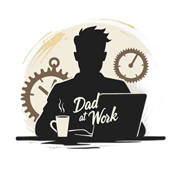 dad work coffee SVG PNG design with bold lettering