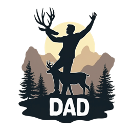 dad hiking SVG PNG design with bold lettering