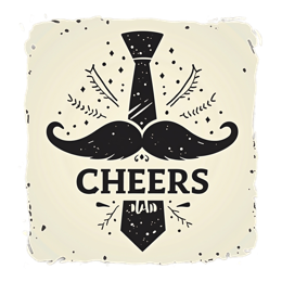 day dad mustache floral SVG PNG design with bold lettering, black and white floral elements