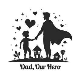 father hero SVG PNG design