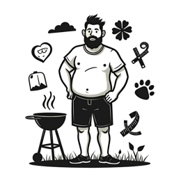 grilling man fun shirt SVG PNG design