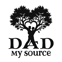 father's day dad tree love SVG PNG design with bold lettering